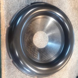 Pierce Audio Inc. 12"  composite subwoofer cone carbon fiber honeycomb core MEGA roll surround.