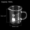 PATIKIL 2Pcs 100ml Glass Beaker with Handle, 3.3 Borosilicate Glass