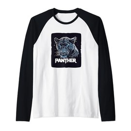Nice black Panther Costume for wild Cats Lovers Raglan Baseball Tee