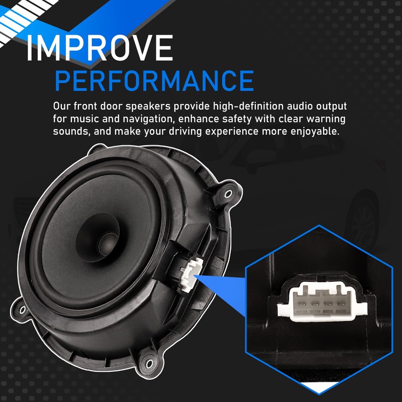 YzusGomumu BHN9-66-960 Front Door Speaker Compatible with 2014-2018 Mazda 3