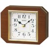 Seiko BZ364B Table Clock, Tea Wood, 4.3 x 5.4 x