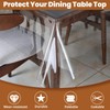 KATIMI PVC Clear Table Protector, 137 × 198cm Transparent Table