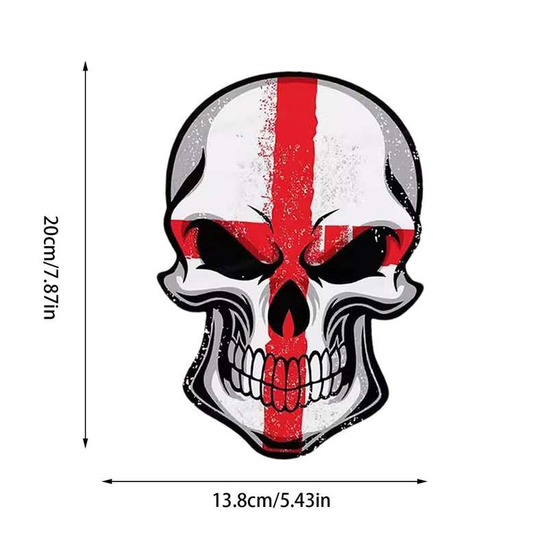 Car Windshield Decal - Reflective Skeleton Stickers for Auto Bumper