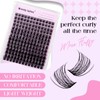 FD18-10-1018 Eyelash Extensions, C Curl, Natural Cluster Lashes, FD18-10-18 mm,