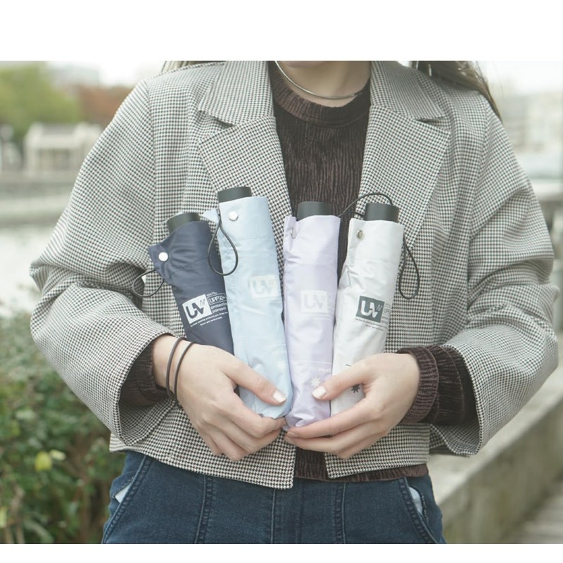 折りたたみ傘 日傘 晴雨兼用 レディース メンズ 親骨 55cm 内側コーティング UV99.9％カット 一級遮光