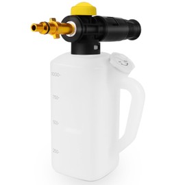 Fai Top Foam Gun 1L Foam Gun Bottle with Adjustable Nozzle and Shampoo Nozzle Foam Lance Compatible with Nilfisk Pressure Washer Machine (Nilfisk)