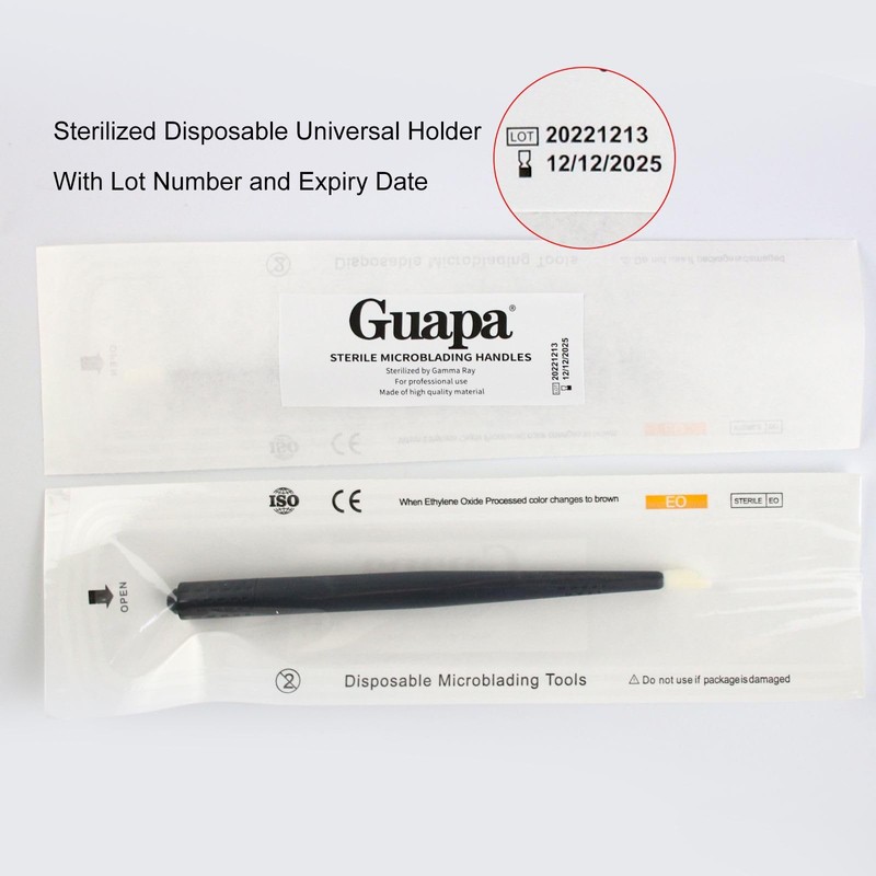 Einweg Universalhalter, biologisch abbaubare Universal Microblading-Griffe, manueller Microblading-Stift für Augenbrauen