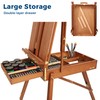 VISWIN French Easel for Painting with Palette, Shoulder Strap &