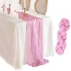 YALLOVE Cheese Cloth Table Runner, 1 Pack 90 x 400