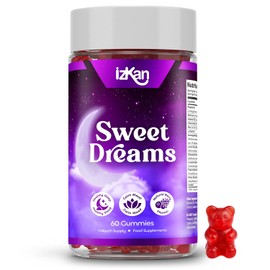 Sweet Dreams Gummies for Adults with Magnesium, Lavender, Chamomile, L-Theanine & Ashwagandha Sleep Supplement Relaxation & Night-Time Support | Sugar Free, Vegan 60 Gummies |Berries Flavour| (1)