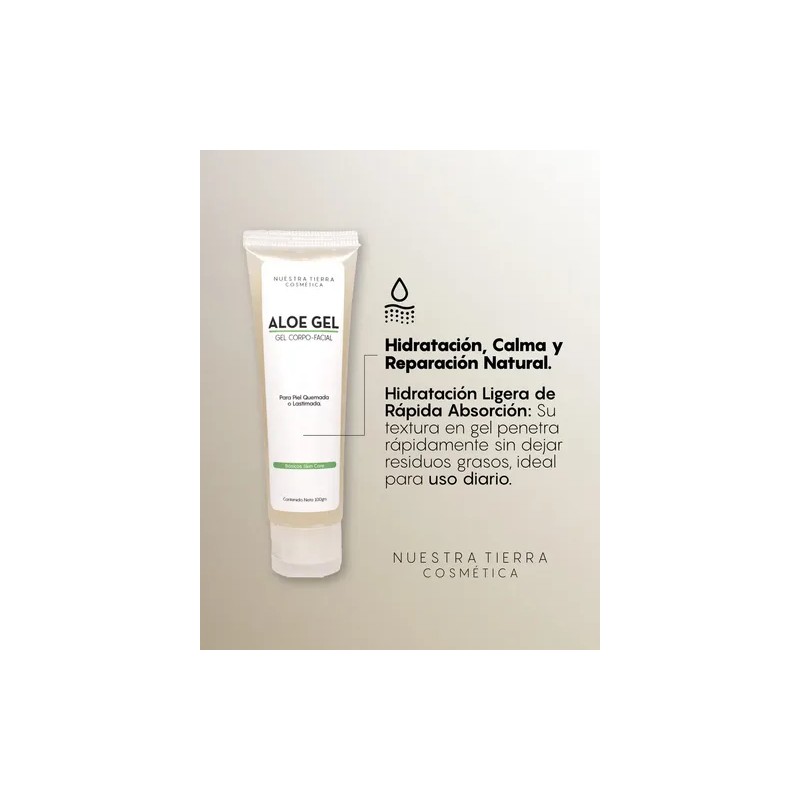 Gel Orgánico De Aloe Vera Y Lavanda Calmante-cicatrizante