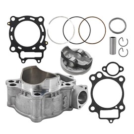 78mm Cylinder Piston Top End Rebuild Kit Fits for Honda CRF250R 2004-2009 CRF250X 2004-2017 4-Stroke 12100-KRN-670 12100-KRN-732