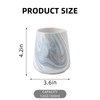 2Pcs Toothbrush Holder for Bathroom - Marble Blue Ceramic Tooth