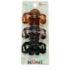 Scunci Effortless Beauty Jaw Hair Clips 3 ea (Pack of