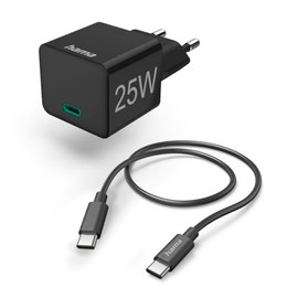 Hama Fast Charger USB C Mini Charger PD 25W 1m Black