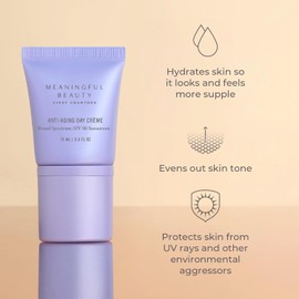 Meaningful Beauty Anti-Aging Skincare Trio Travel Size 3 Piece Starter Kit Gift Set Advanced Formula for Teens Activating Melon Serum Day Cream Eye and Antioxidant / 의미 있는 뷰티 안티에이징 스킨케어 트리오 여행용 사이즈 3종 스타터 키트 선물 세트 청소년용 고급 포뮬러 활성화 멜론 세럼 데이 크림 아이 및 항산화제