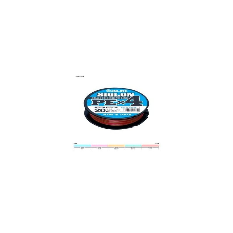 SUNLINE PEx4 Line Sigron PEx4 300m 5 Colors, No. 3,