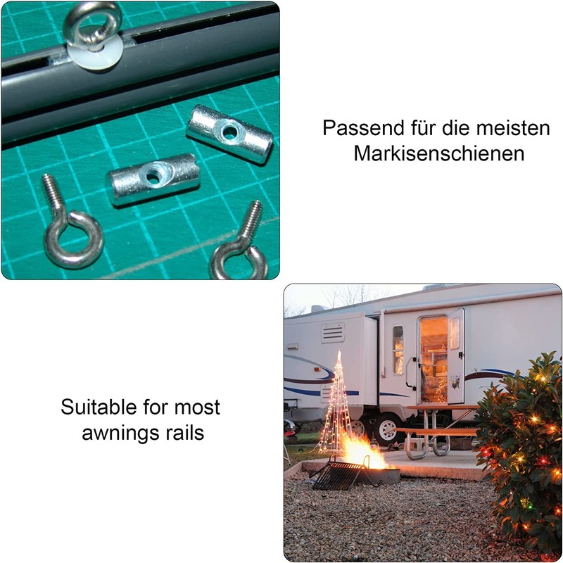TNSLAND Stopper for Piping Rail 6 mm, Stainless Steel Piping