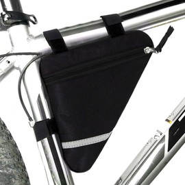 MOOCY Bike Bag, Bicycle Frame Bag,Cycling Accessories Pack for Phone, Wallet, Keys, Tools, Use for Road Bike MTB Commute Bicycle Bike Accessories