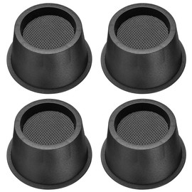 MixDora Round Bed Chair Risers With Foam Pads Furniture Raisers Lifter for Desks Couches Sofas Table Set of 4 (2 Inches)
