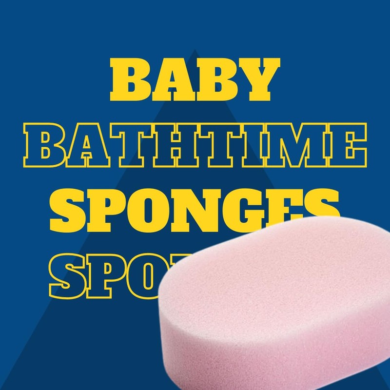 Baby Bath Sponges - 4 Pack - Soft and Gentle