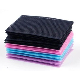 10Pcs Hair Fringe Stickers Magic Bangs Multi-Color Square Plastic Hair Paste Posts Hair Pad Hair Fixed Clip Hairpin Hair Styling Accessories for Women (Color Random)