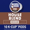 Maxwell House House Blend Medium Roast K-Cup Coffee Pods, 10