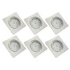 Trango® 6 LED Dimmable Square Recessed Downlight including 6X6 W