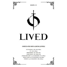 ONEUS [Lived 4th Mini Album CD + Photo Book + Lyrics Book + Character Card + 2 Photo Card K-POP Sealed