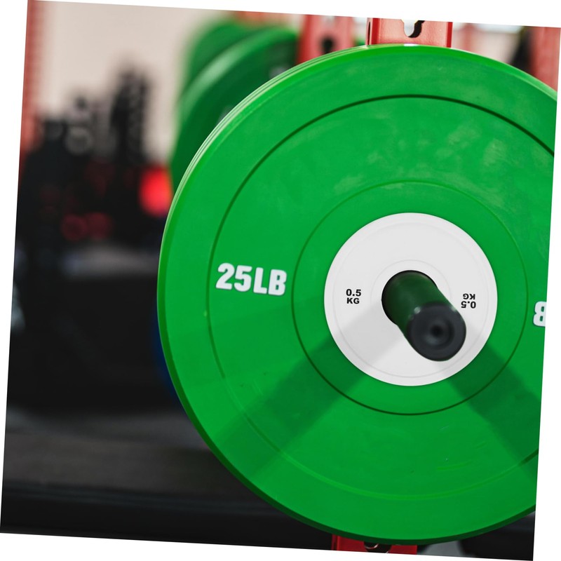 WOONEKY Weight Plates Rubber Barbell Plates for Home Gym Durable