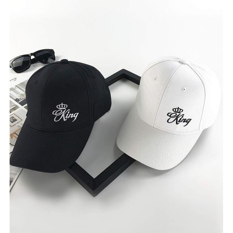 King Queen Baseball Cap Unisex Partner Caps Set Snapback Cap