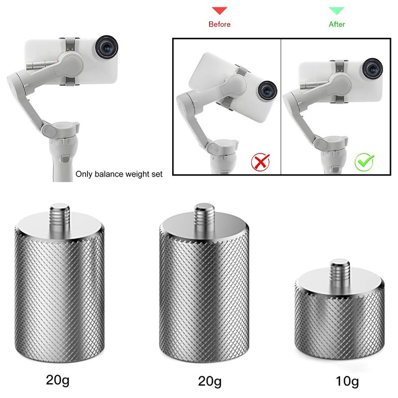 Yius Counterweight Gimbal Stabilizer, 3pcs OM 4/OS MO Mobile 3