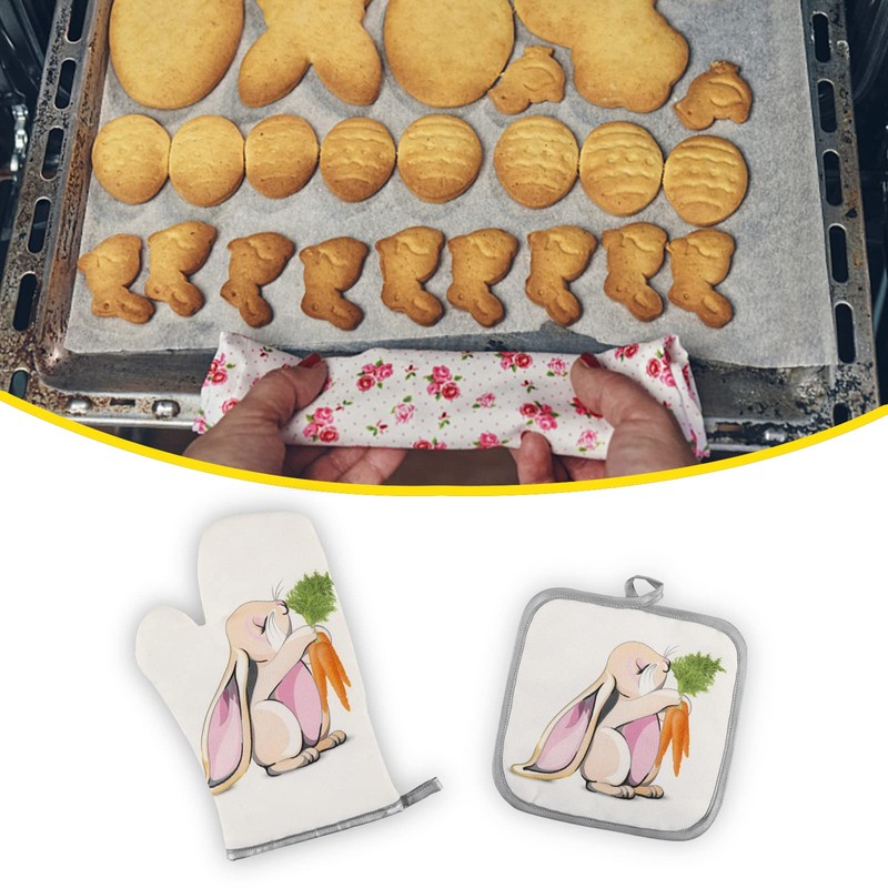 Kitchen Oven Mitts and Pot Holders Set,Pot Holders for Kitchen,Oven