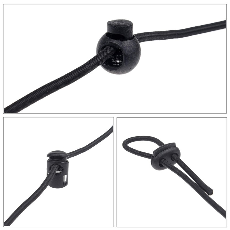 Kare & Kind 30 Pcs Plastic Cord Locks & Elastic