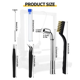 20 PCS MK8 Ender 3 V2 Nozzles 0.4MM,