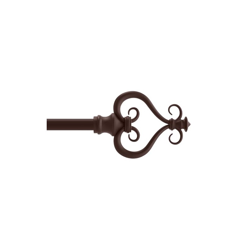 Kenney KN65407 Serena Large Plastic Heart Scroll End Standard Decorative