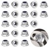 M8 Flange Nuts, 20 Pcs Stainless Steel Metric Hex Lock