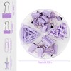 Rumyve 72PCS Binder Clips and Push Pins Set - Office