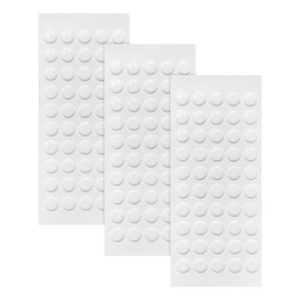 150Pcs Double Sided Adhesive Dots, 0.2" Clear Acrylic Dots with Strong Glue. Removable, Traceless, and Waterproof. Suitable for Classroom, Office, Crafts