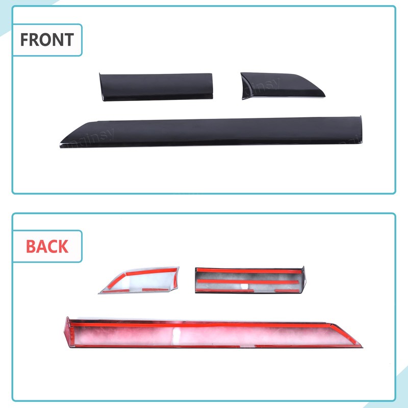 Aunginsy Central Control Dashboard Panel Strips Trim Compatible with Toyota