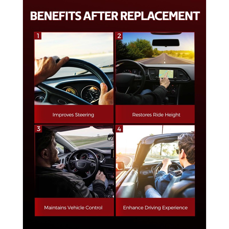 Torchbeam Front Shock Struts Replacement Complete Assembly Pair Fit for