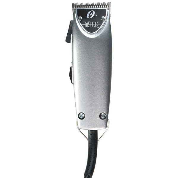Oster Limited Edition Fast Feed Hair Cut Clipper Professional Pro Salon Silver Made in USA with Adjustable Blade System Quiet Pivot Motor 76023-076