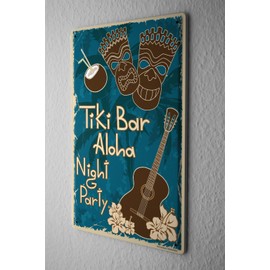 Tin Sign Party Retro Tiki Bar Aloha party Bar Pub Restaurant
