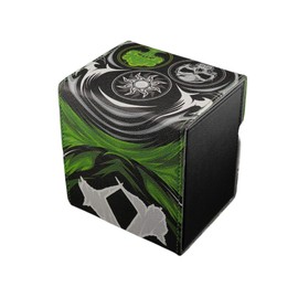 Ai Armor MTG Commander 100+ Card Custom Art Deck Box With Storage (White/Black/Green)
