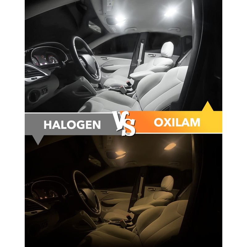 OXILAM T10 LED Position Lamp, 2835 LED Elements, 6,000k White,