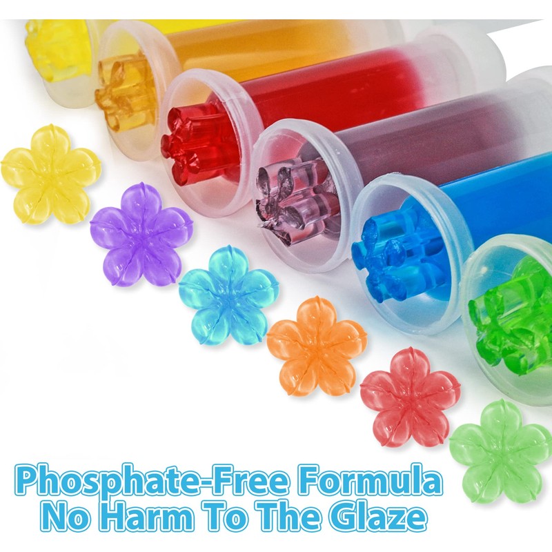 TaikaoQi Toilet Gel Stamp, 6Pcs/72 Count Flower Fragrance Bathroom Deodorizer