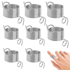 BinXiaoQin Pack of 8 Knitting Thimbles Yarn Guide