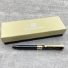 LACHIEVA LUX Black Elegant Crystal Executive Metal Ballpoint Pen with