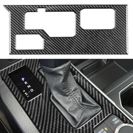 NVCNX Real Premium Carbon Fiber for Toyota Tundra 2022-2025 / Sequoia 2023-2025 2024 Car Center Console Gear Shift Panel Cover Interior Trim Accessories Thick Overlay Sticker 1PC for Rear Wheel Drive