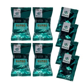 Space Soup – Instant Soup, 26g Packets, 4-Pack, Plant-Based & Ready in Minutes (3.68 Oz / 104g (Box of 4), Gumbo)